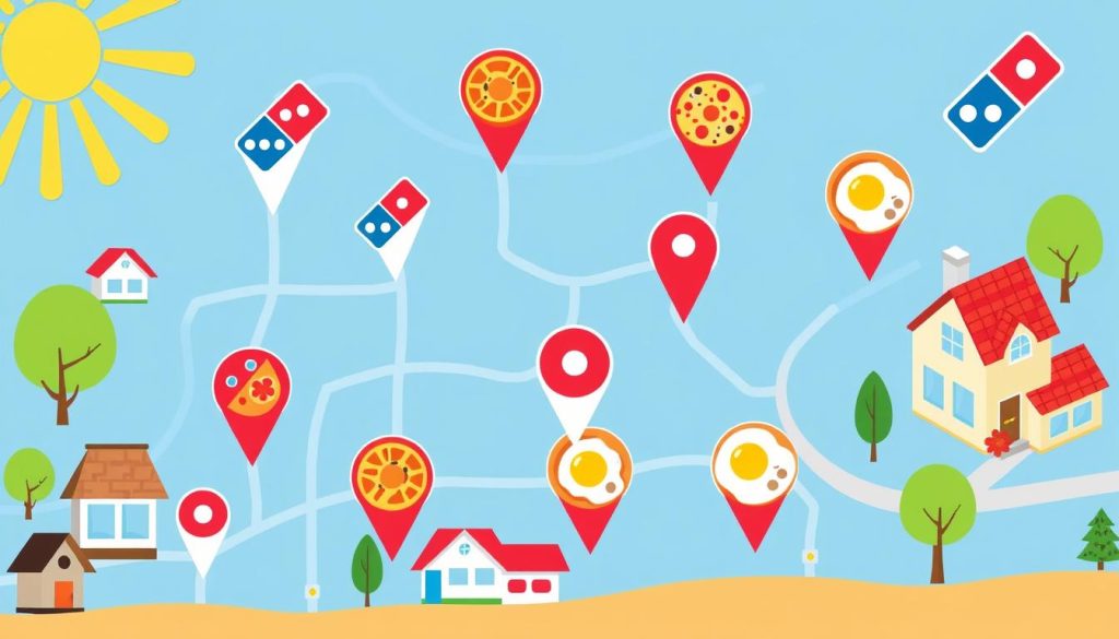 find Domino's breakfast locations