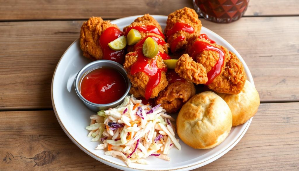 home-cooked Nashville hot chicken