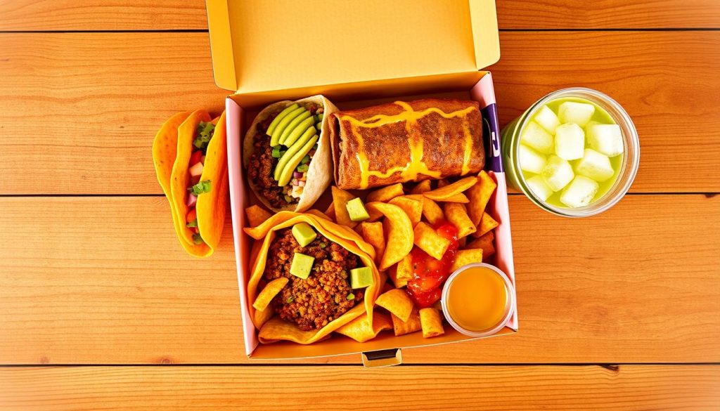 inside Taco Bell box