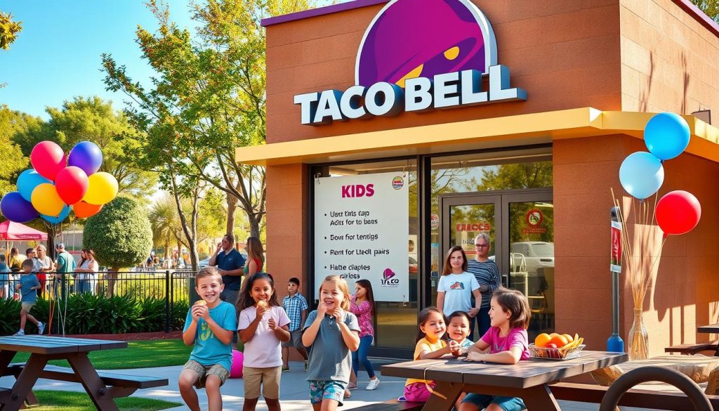 locating family-friendly Taco Bell