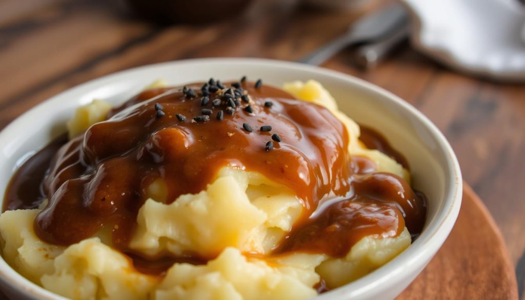 mashed potatoes and gravy