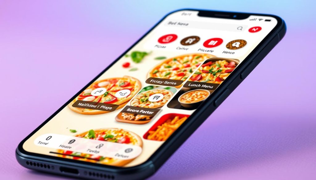 mobile app pizza orders