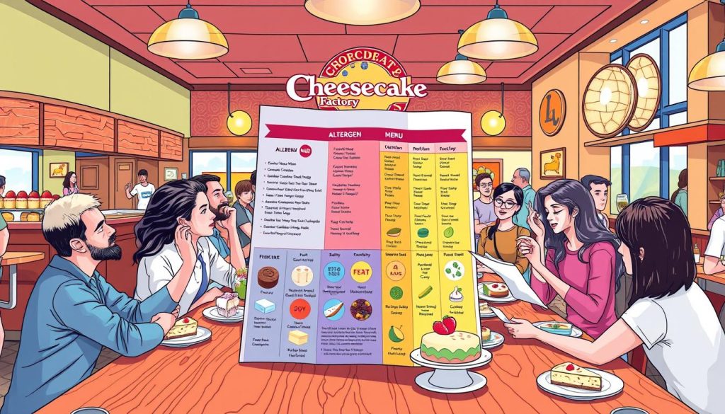 navigating allergens at cheesecake factory