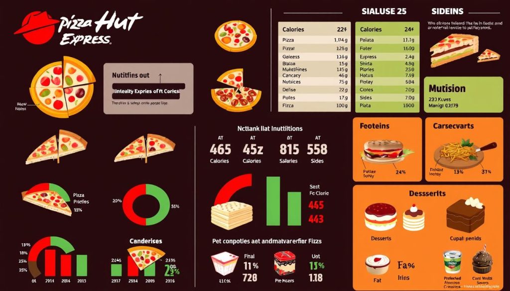 nutritional information of Pizza Hut Express menu