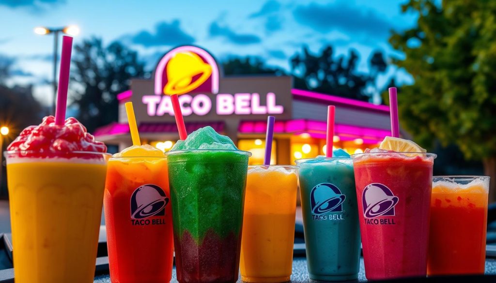 ordering Taco Bell frozen drinks