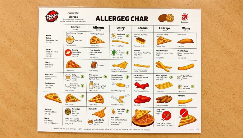 pizza hut allergen chart