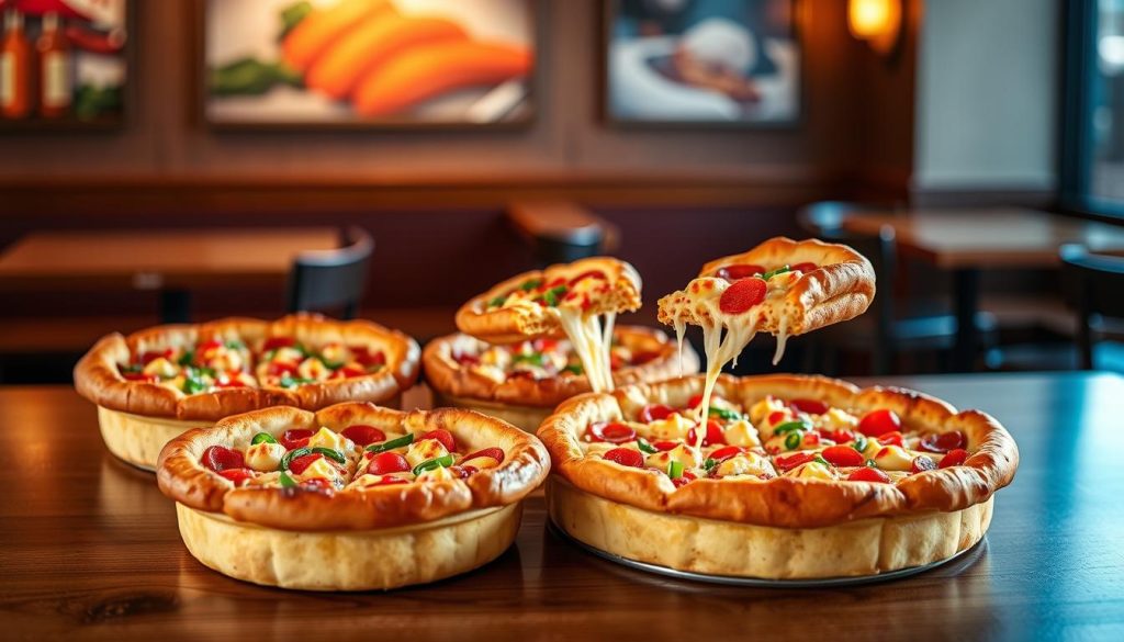 pizza hut deep dish sizes