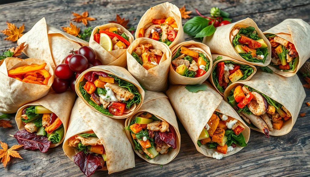 seasonal wraps menu