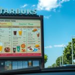 starbucks drive thru menu