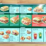 subway deli menu