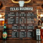 texas roadhouse beer menu