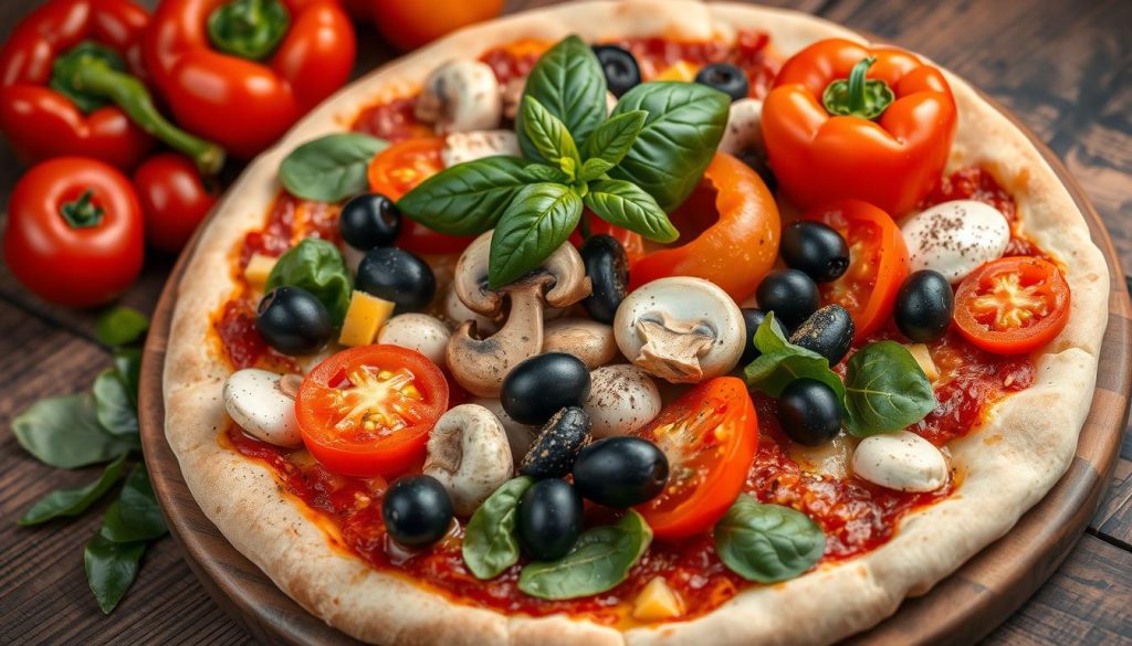 veggie pizza ingredients